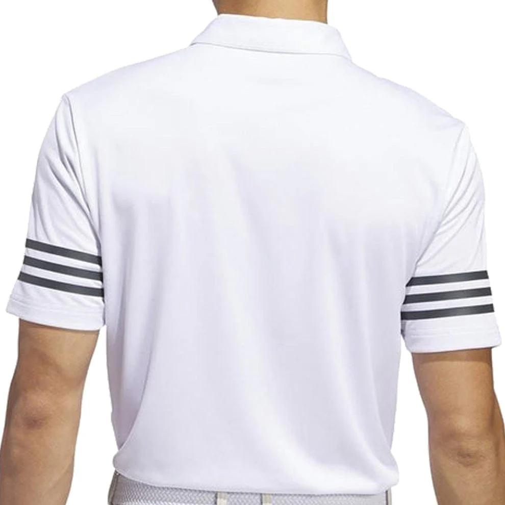 adidas 3-Stripes Polo Shirt - White - Image 2