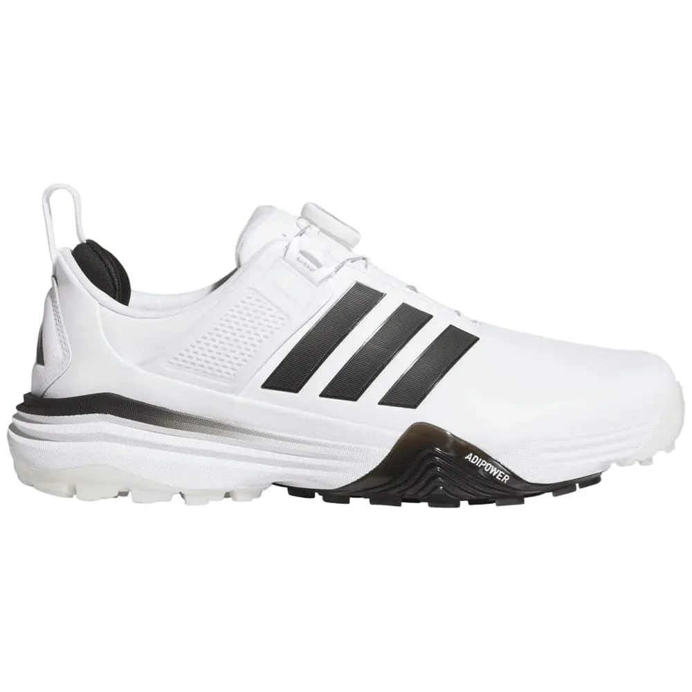 adidas Adipower 26 Boa Waterproof Spikeless Shoes - Cloud White/Core Black/Silver Met. - Image 8