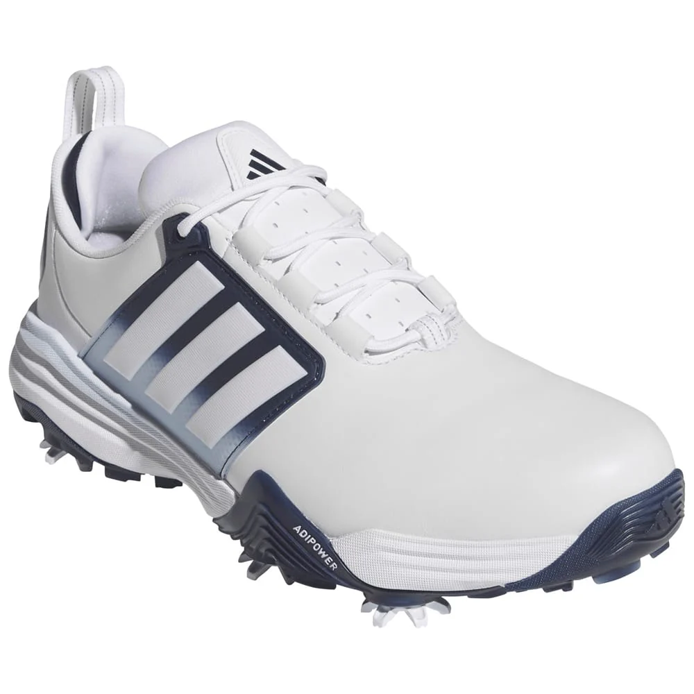adidas Adipower 26 Waterproof Spiked Shoes - Footwear White/Collegiate Navy/Crystal Sky - Image 4