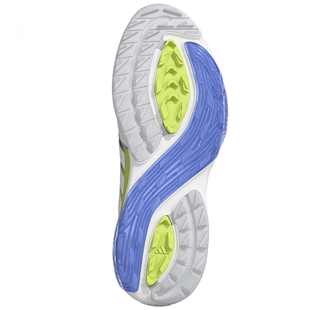 adidas Adipower 26 Waterproof Spikeless Shoes - Footwear White/Dual Indigo/Frozen Lemon - Image 4
