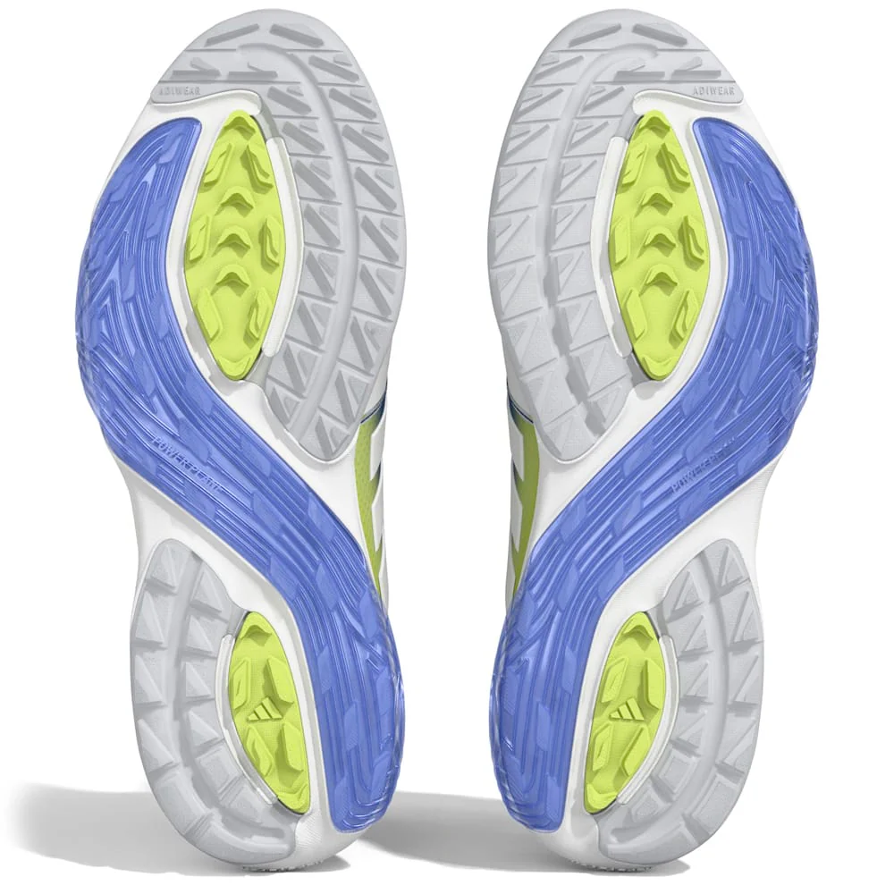 adidas Adipower 26 Waterproof Spikeless Shoes - Footwear White/Dual Indigo/Frozen Lemon - Image 5