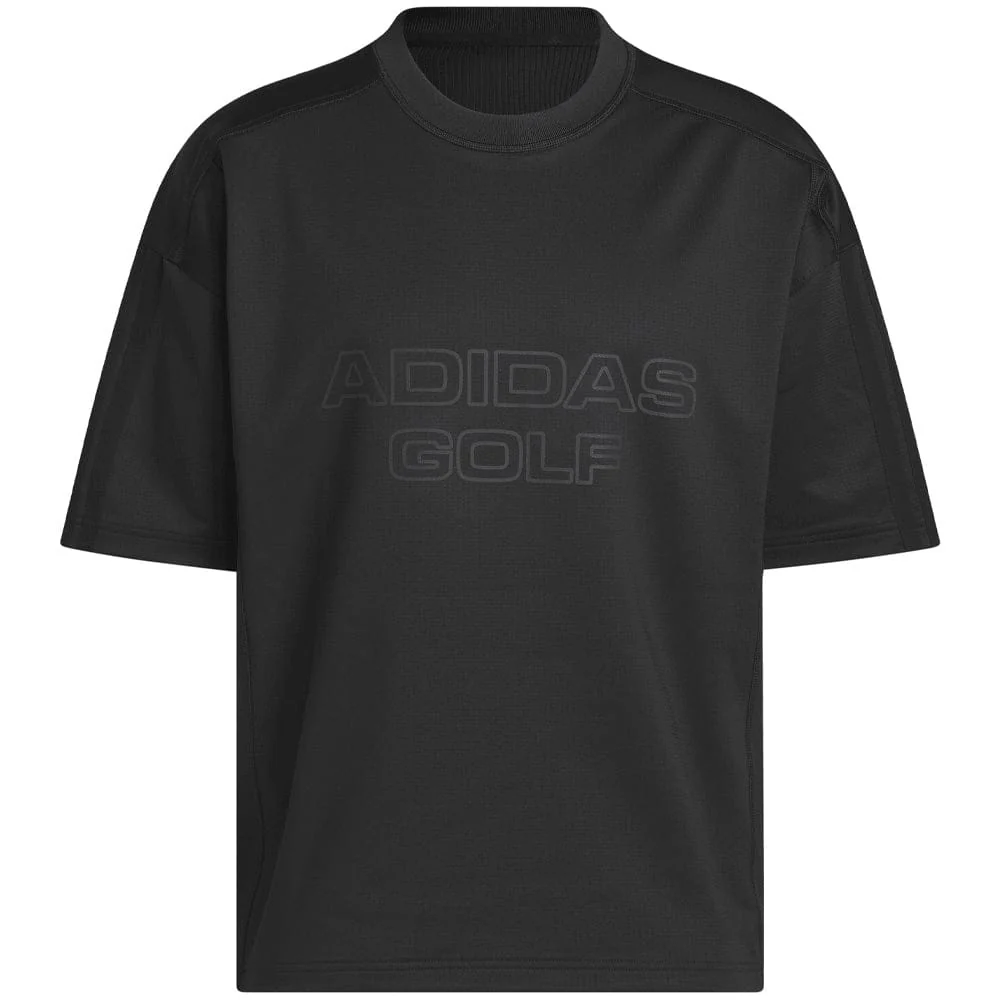 adidas Beyond Graphic Short Sleeve Crewneck Pullover - Black - Image 3