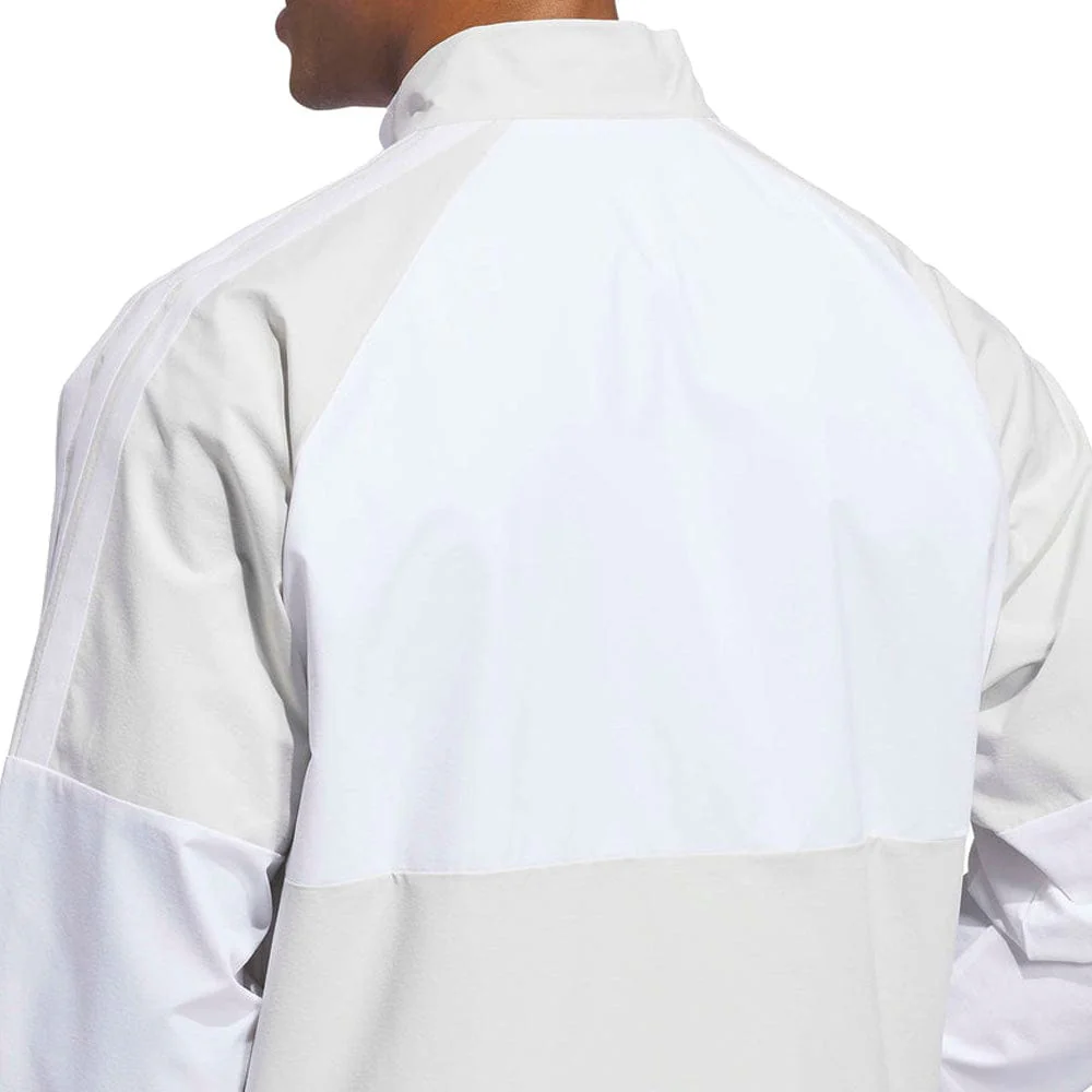 adidas Beyond Twistweave Full-Zip Windbreaker - Orbit Grey/White - Image 5