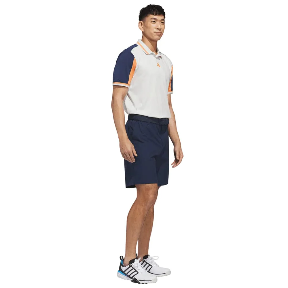 adidas Beyond Vent Twistknit Polo Shirt - Orbit Grey/Collegiate Navy - Image 5