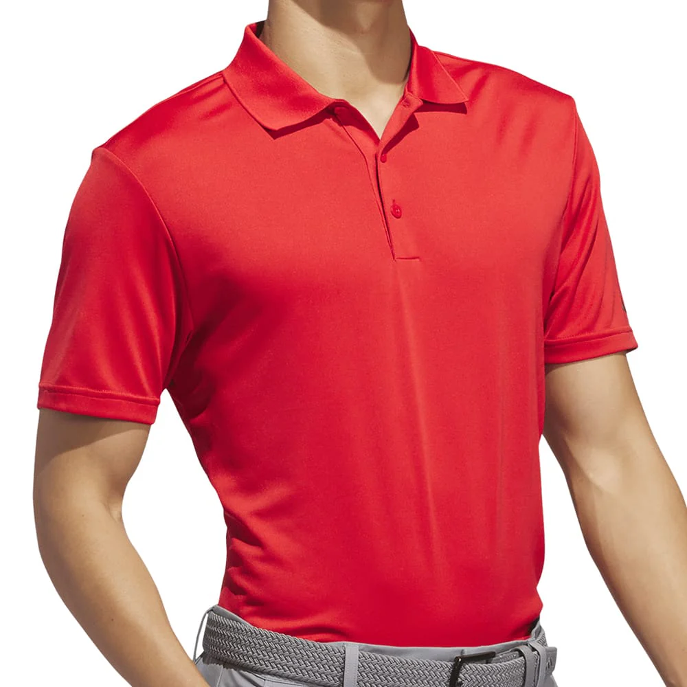 adidas Core Performance Primegreen Polo Shirt - Collegiate Red - Image 3