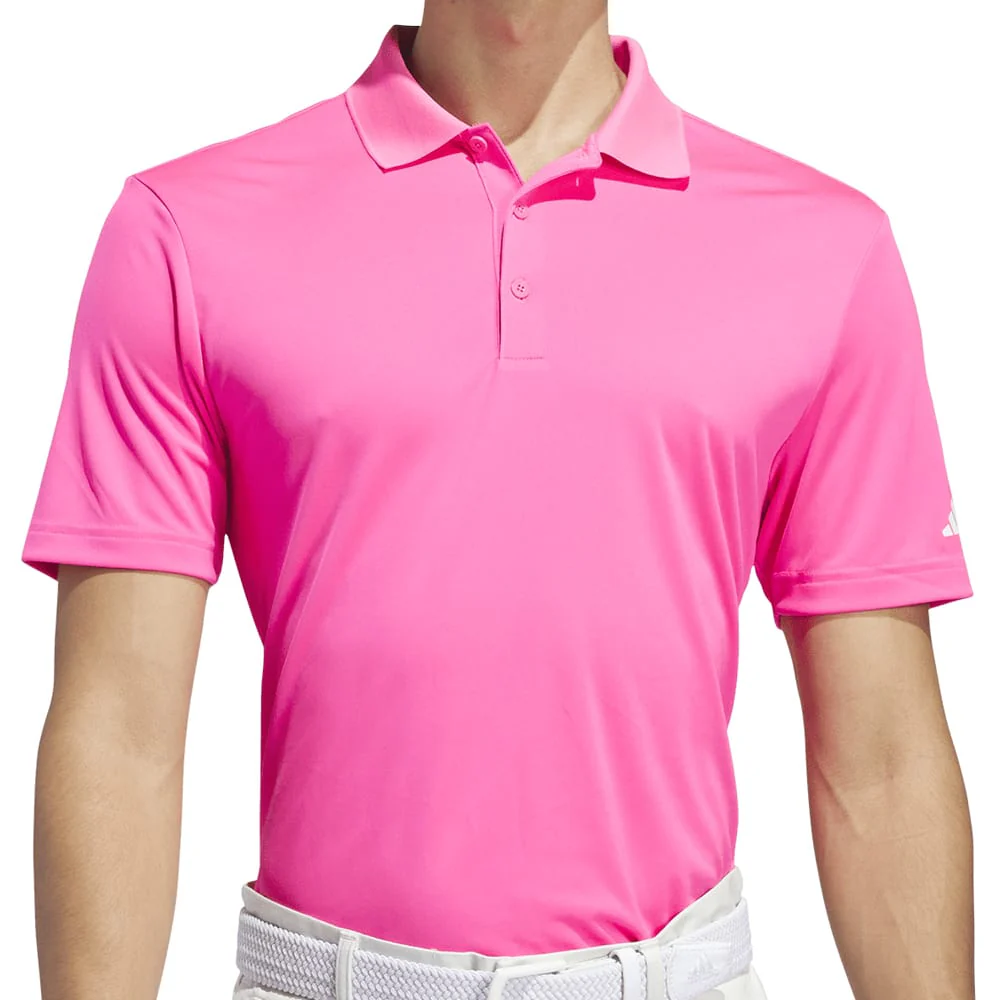 adidas Core Performance Primegreen Polo Shirt - Solar Pink - Image 2