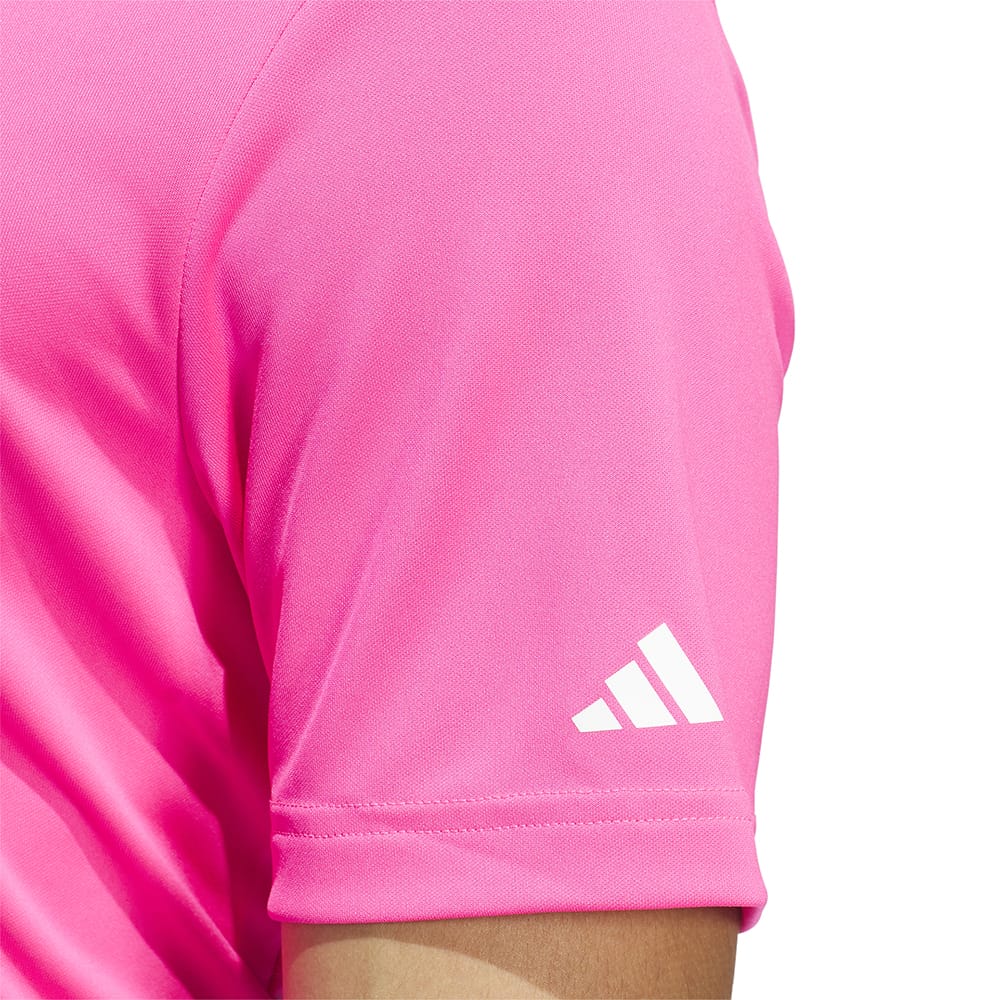 adidas Core Performance Primegreen Polo Shirt - Solar Pink - Image 7