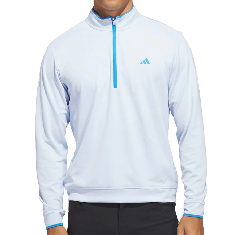adidas Lightweight Half-Zip Top - Crystal Sky - Image 3