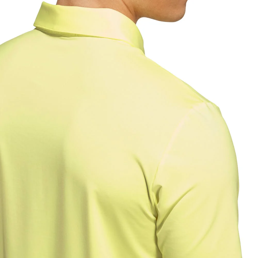 adidas Mens Ultimate365 Solid Polo Shirt - Frozen Lemon - Image 5