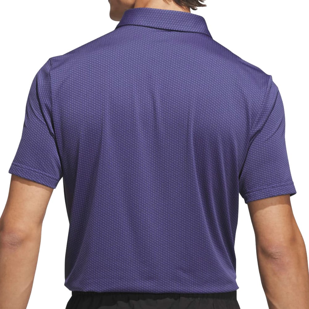 adidas Performance Textured Polo Shirt - Dual Indigo/Black - Image 2
