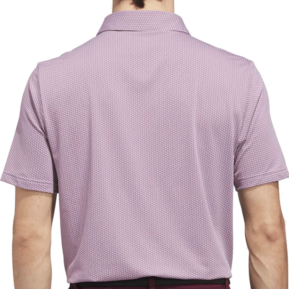 adidas Performance Textured Polo Shirt - White/Maroon - Image 2