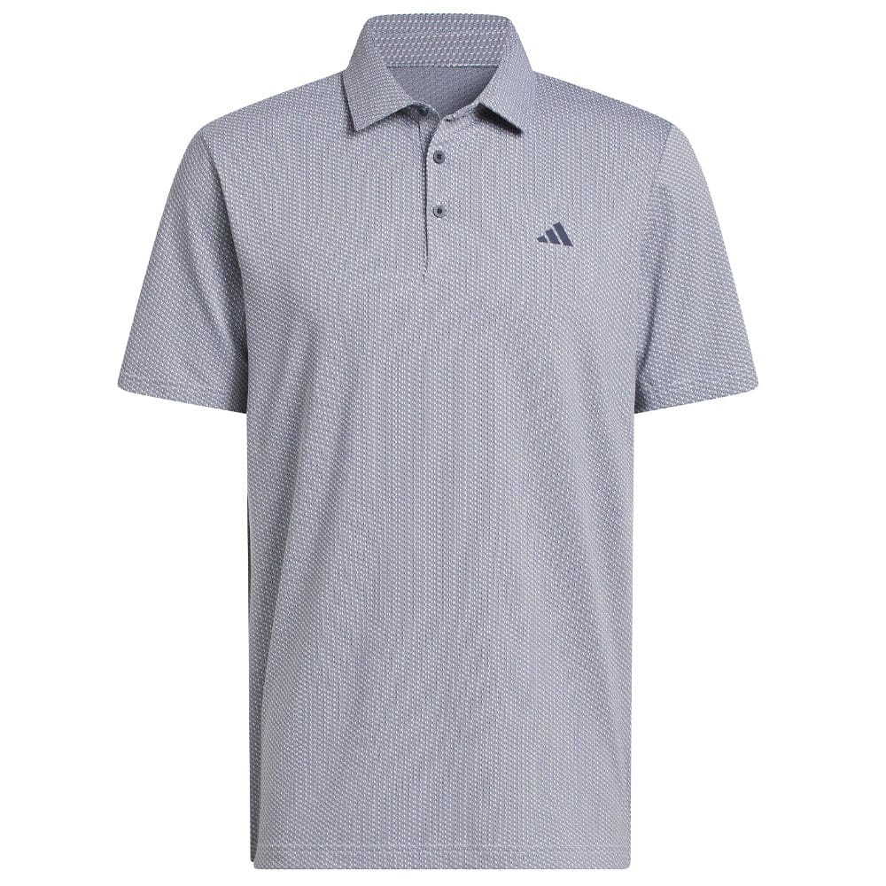 adidas Performance Textured Polo Shirt - White/Collegiate Navy - Image 2