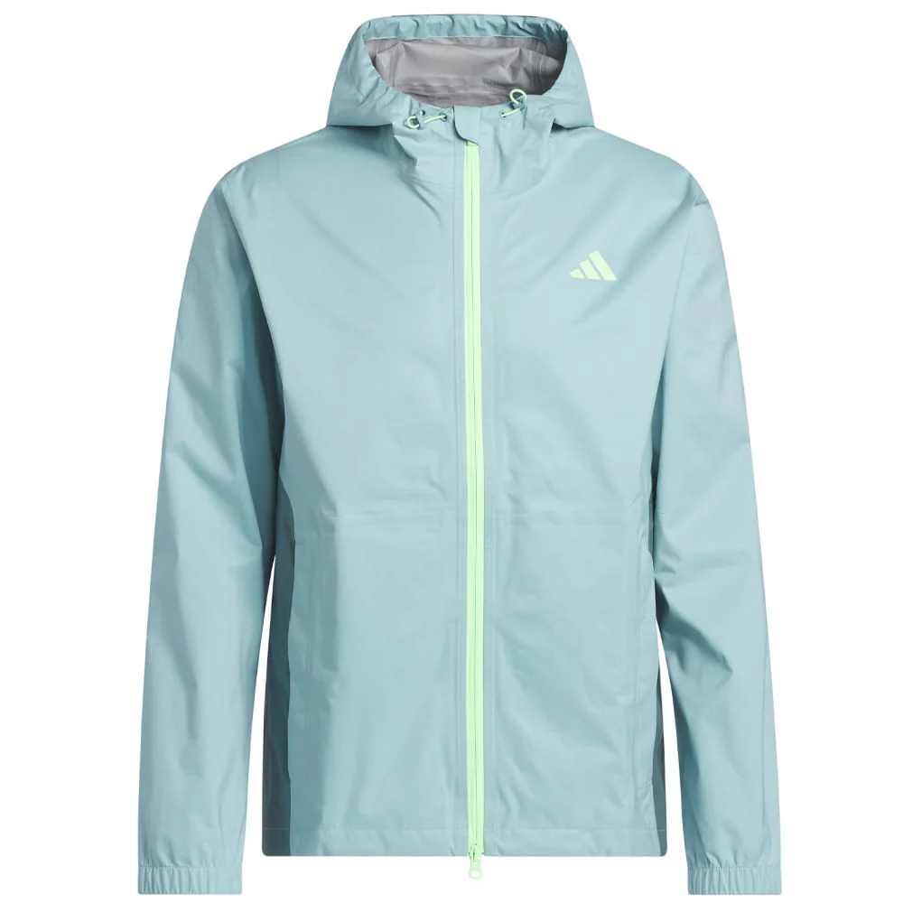 adidas RAIN.RDY Ultimate365 Tour Climaproof+ Waterproof Rain Suit - Mint Ton/Black - Image 2