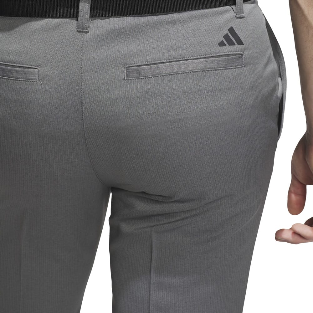 adidas Ultimate365 Classic Pinstripe Trouser - Black/Grey Four - Image 5