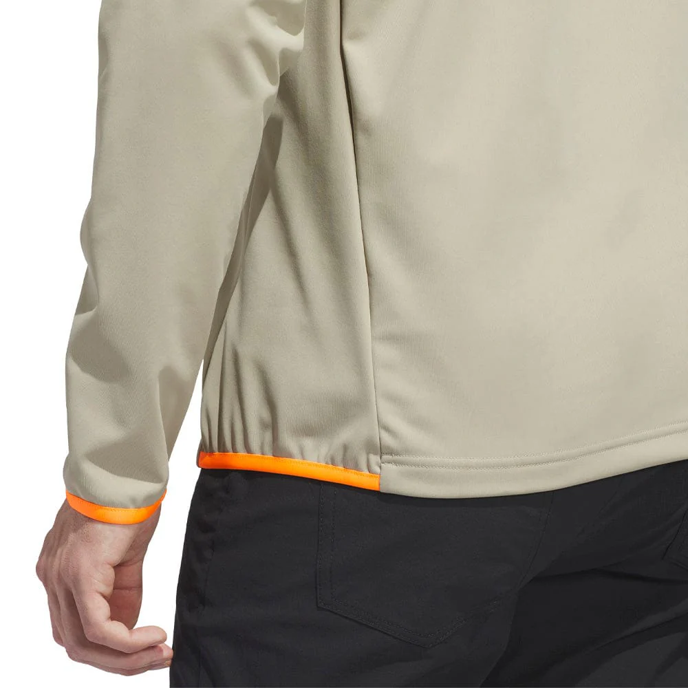 adidas Ultimate365 Durable Water Repellent Wind Quarter-Zip - Wonder Cargo/Lucid Orange - Image 6