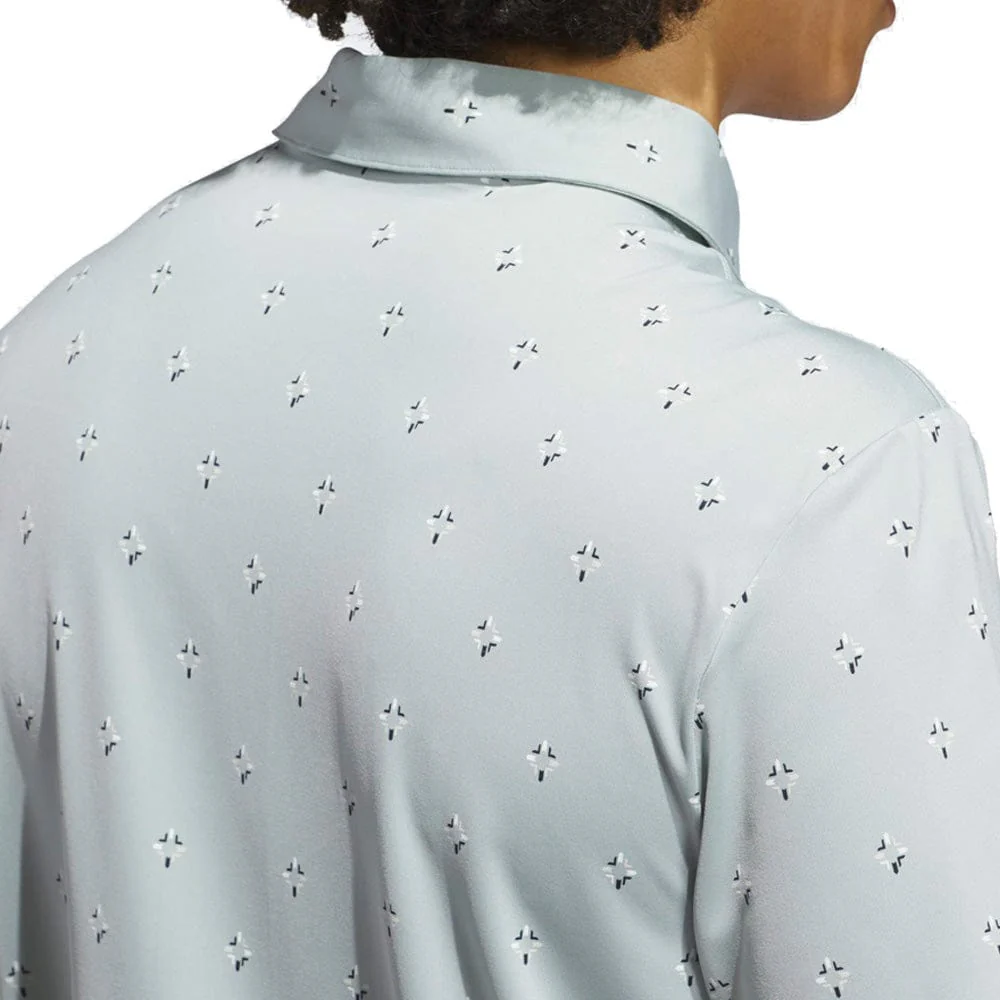 adidas Ultimate365 Essence Print Climacool Polo Shirt - Wonder Sage - Image 3
