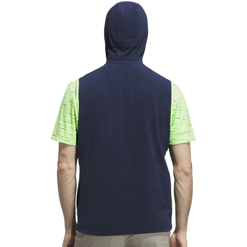 adidas Ultimate365 Fleece Hoodie Full-Zip Vest - Collegiate Navy - Image 3
