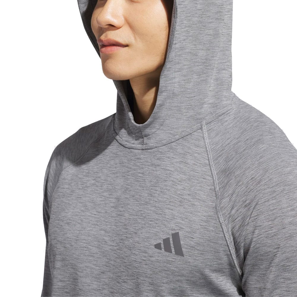 adidas Ultimate365 Heather Hoodie - Black Melange - Image 5