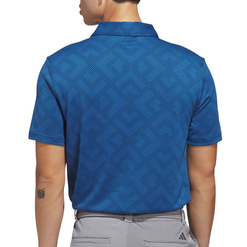 adidas Ultimate365 Jacquard Polo Shirt - Dusky Petrol/Black - Image 2