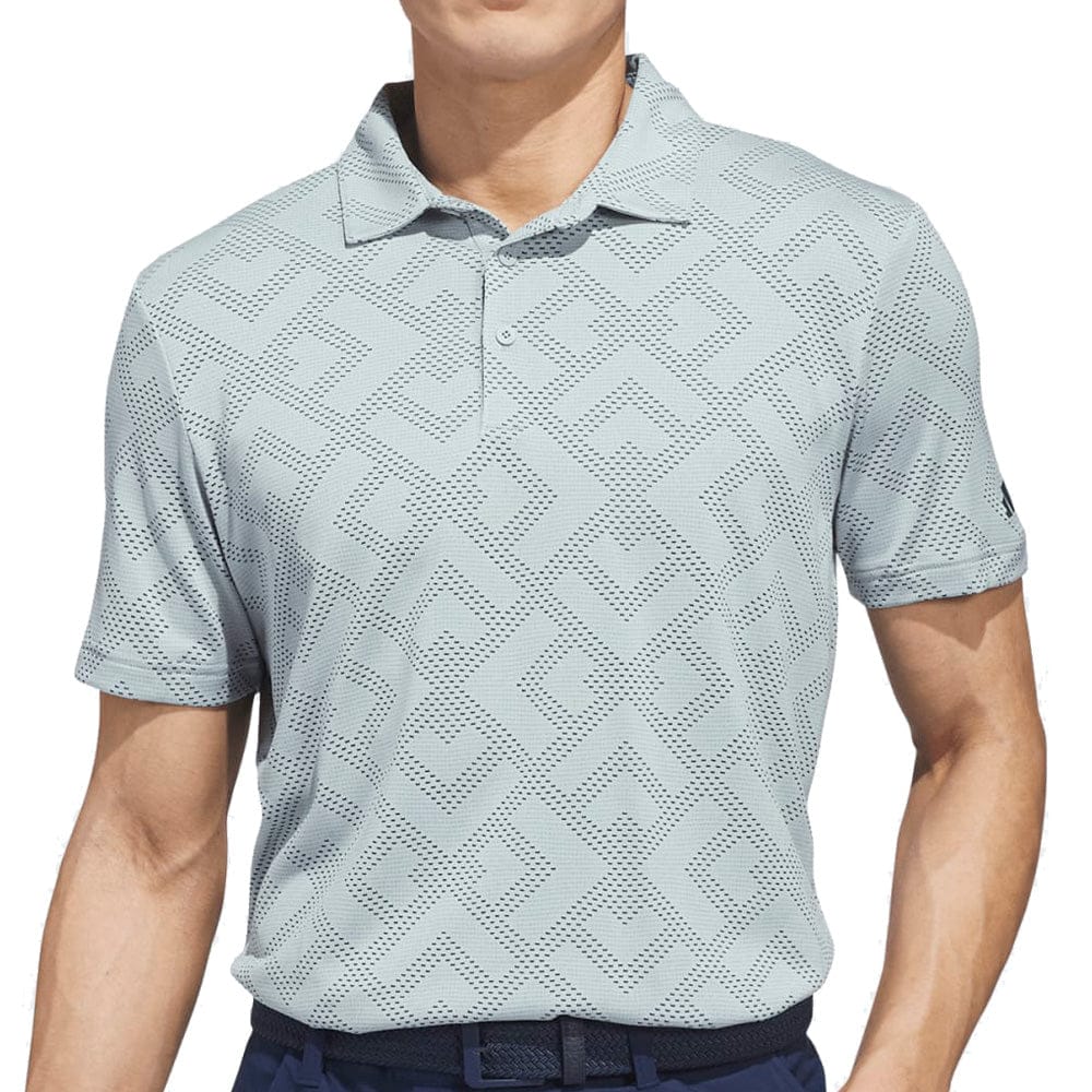 adidas Ultimate365 Jacquard Polo Shirt - Wonder Sage/Collegiate Navy - Image 6