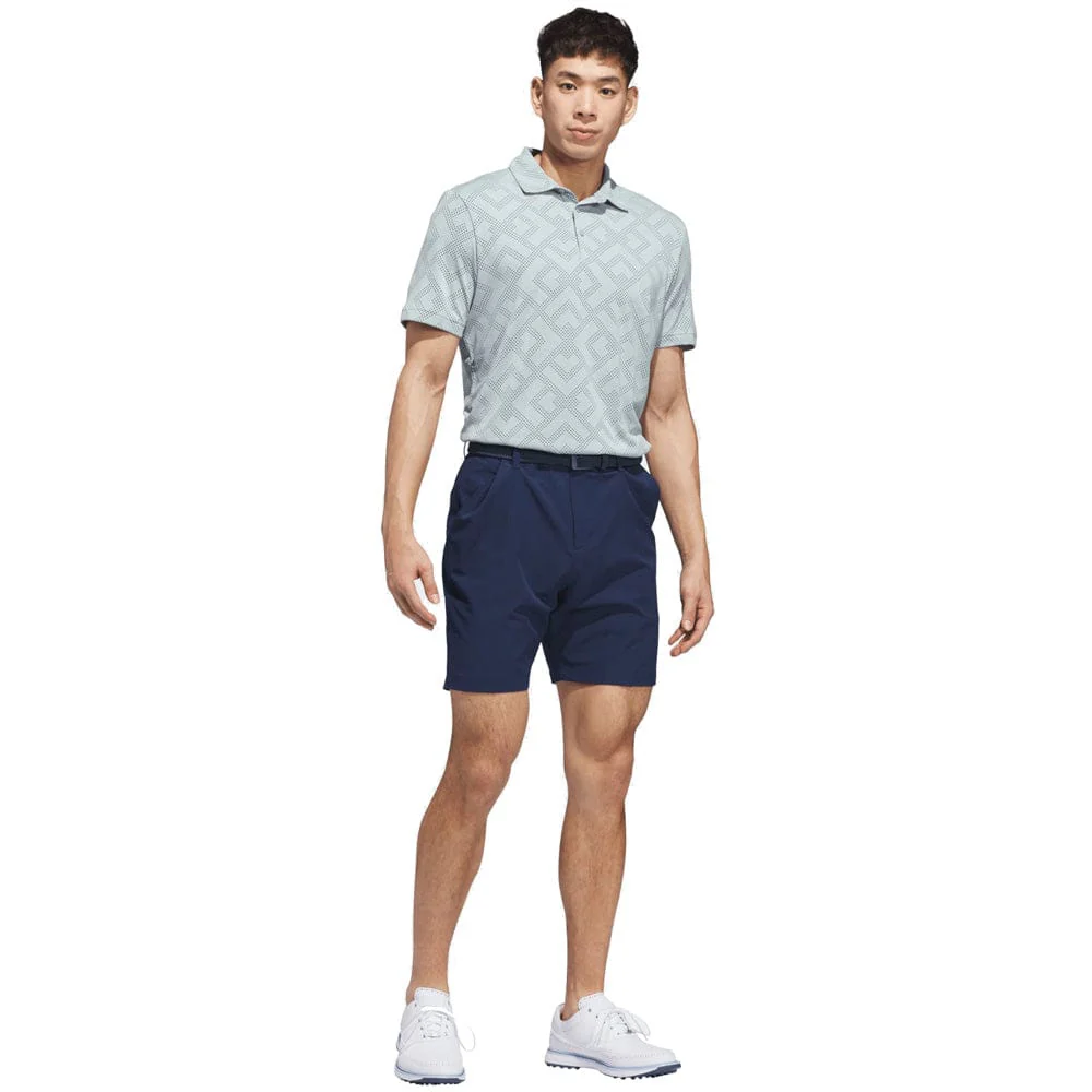 adidas Ultimate365 Jacquard Polo Shirt - Wonder Sage/Collegiate Navy - Image 7