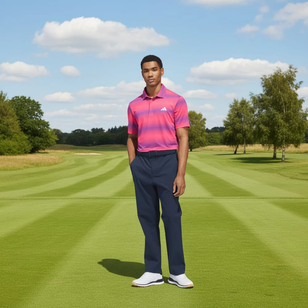 adidas Ultimate365 Mesh Climacool Polo Shirt - Pure Turbo - Image 4