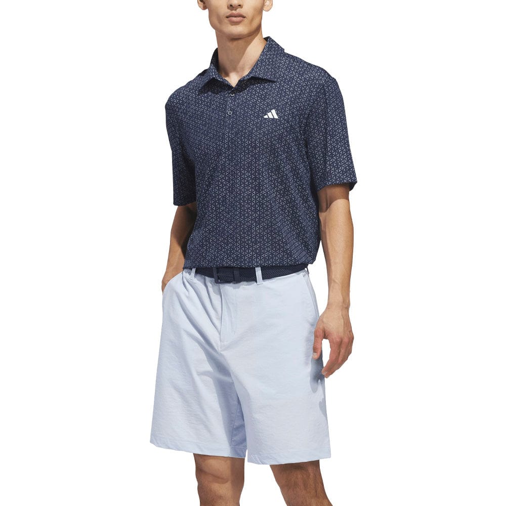 adidas Ultimate365 Mesh Tango Print Climacool Polo Shirt - Collegiate Navy/White - Image 4