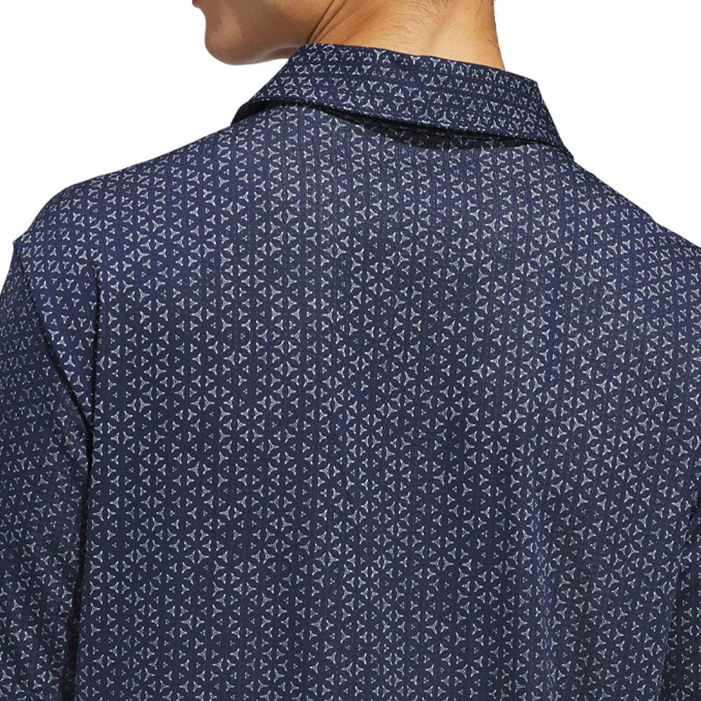 adidas Ultimate365 Mesh Tango Print Climacool Polo Shirt - Collegiate Navy/White - Image 6