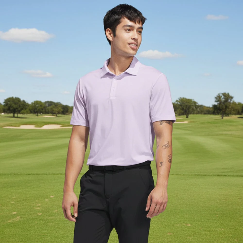 adidas Ultimate365 Mini Bunker Polo Shirt - Crystal Sky - Image 3