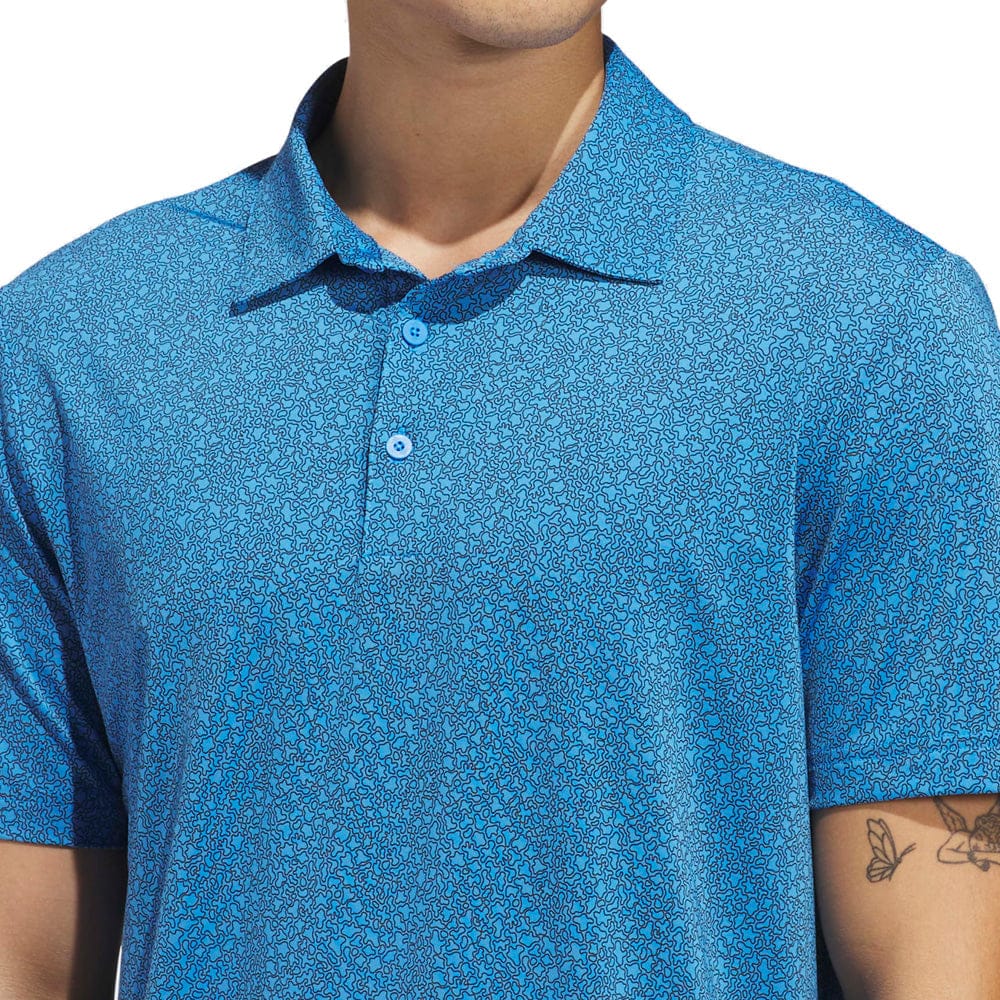 adidas Ultimate365 Mini Bunker Polo Shirt - Lucid Ray Blue - Image 6