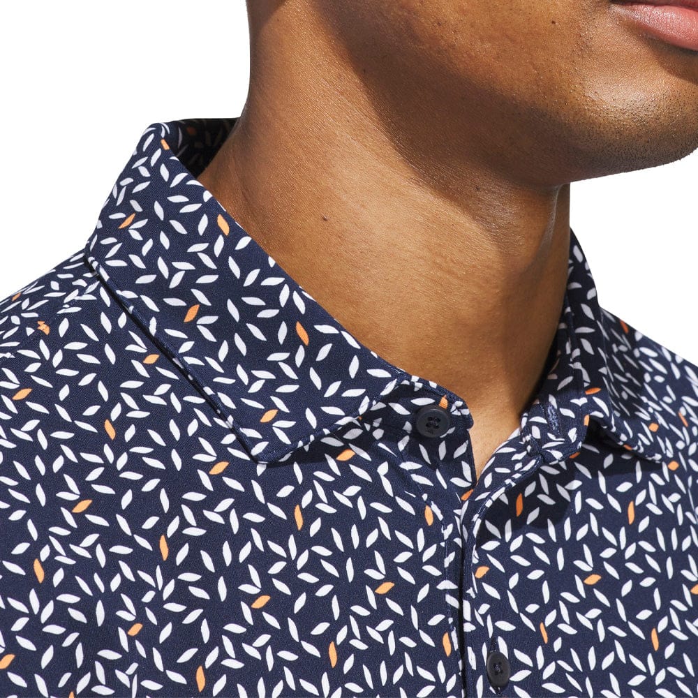 adidas Ultimate365+ Soft Print Polo Shirt - Collegiate Navy/White - Image 5