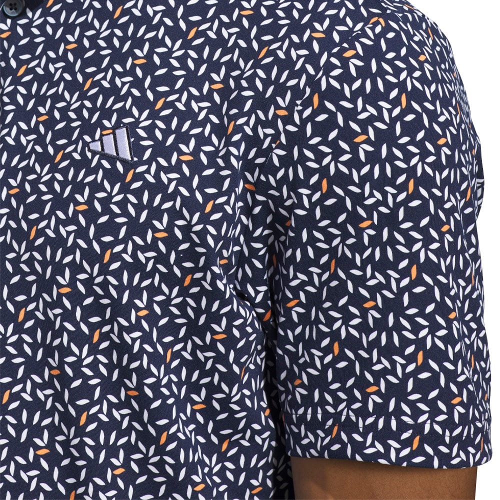 adidas Ultimate365+ Soft Print Polo Shirt - Collegiate Navy/White - Image 6