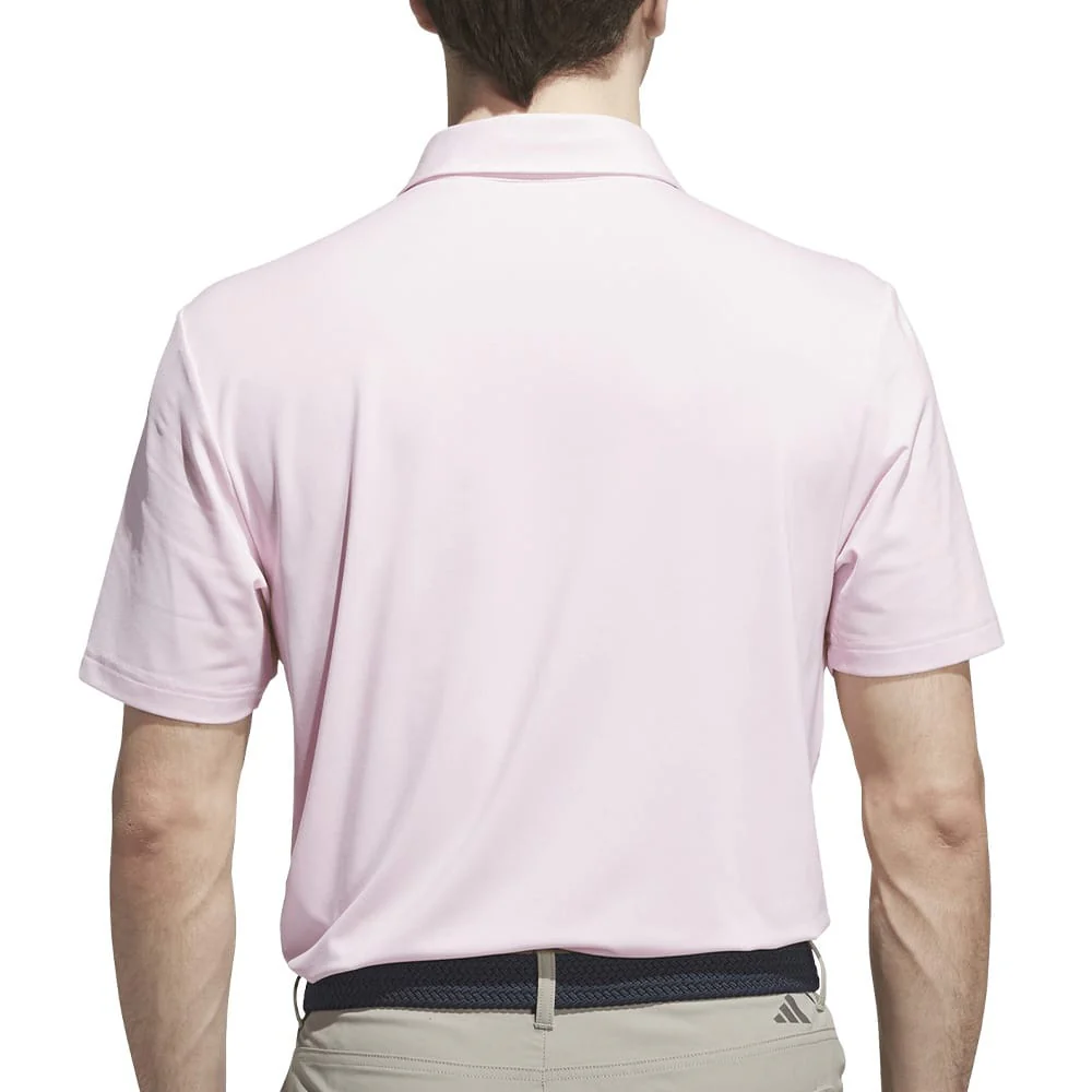 adidas Ultimate365 Solid Polo Shirt - Clear Pink - Image 3