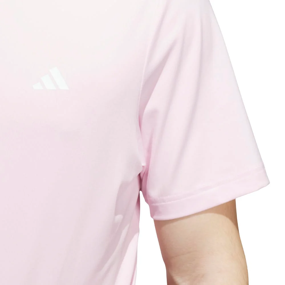 adidas Ultimate365 Solid Polo Shirt - Clear Pink - Image 5