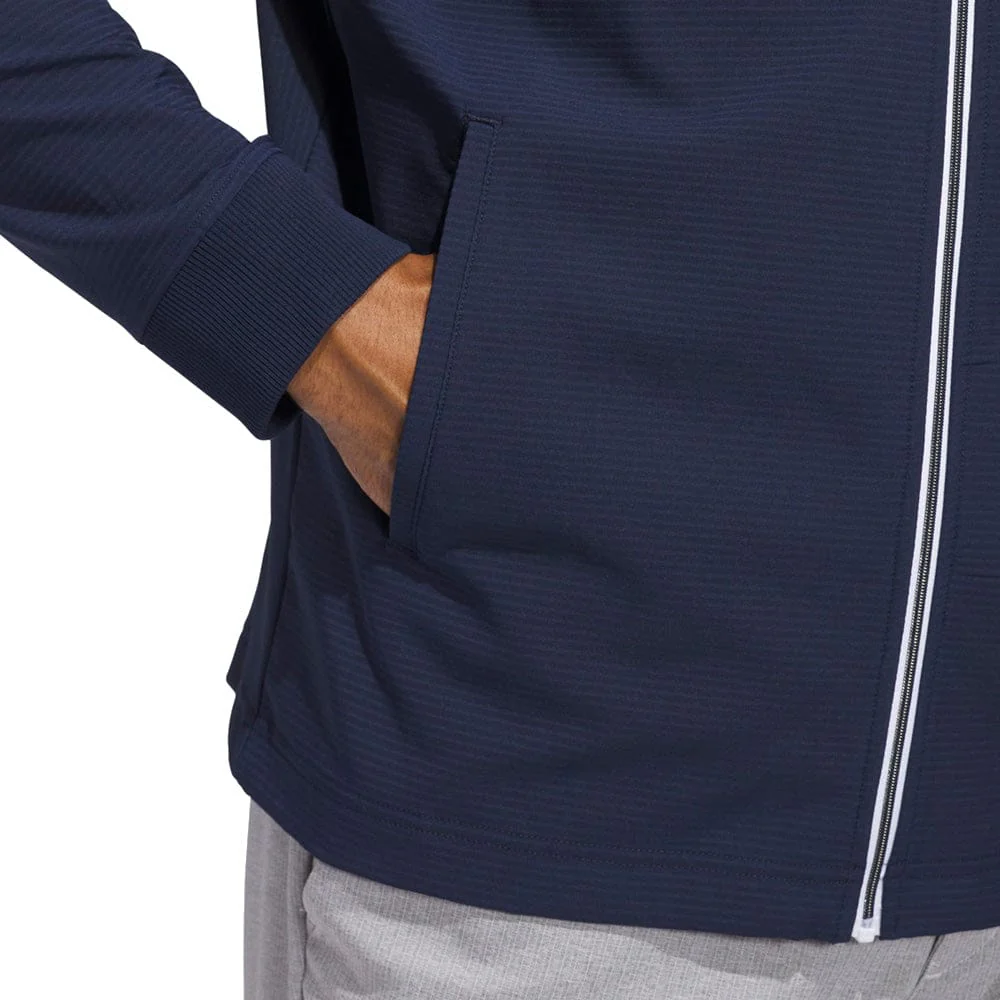 adidas Ultimate365 Textured Woven Full-Zip - Collegiate Navy - Image 4