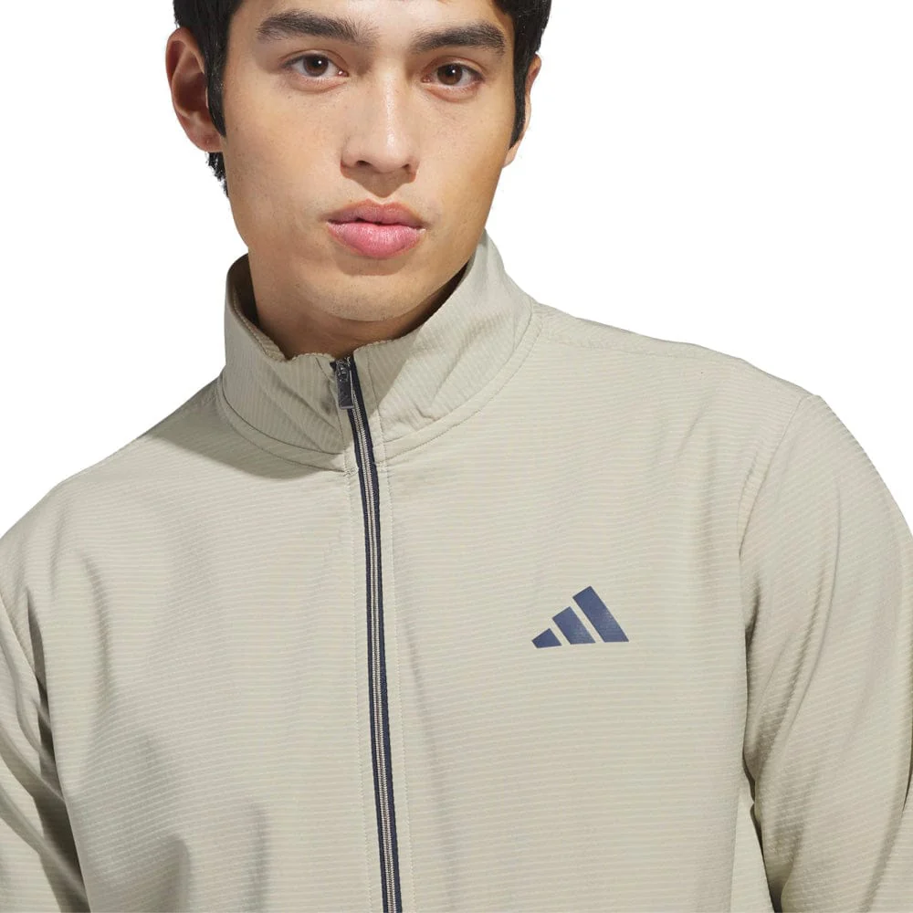 adidas Ultimate365 Textured Woven Full-Zip - Wonder Cargo - Image 5