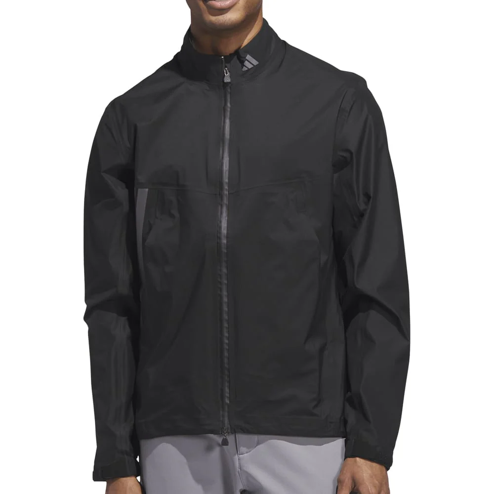 adidas Ultimate365 Tour Climaproof+ Waterproof Full-Zip Rain Suit - Black - Image 7