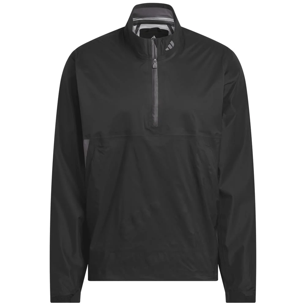 adidas Ultimate365 Tour Climaproof+ Waterproof Half-Zip Rain Suit - Black - Image 6