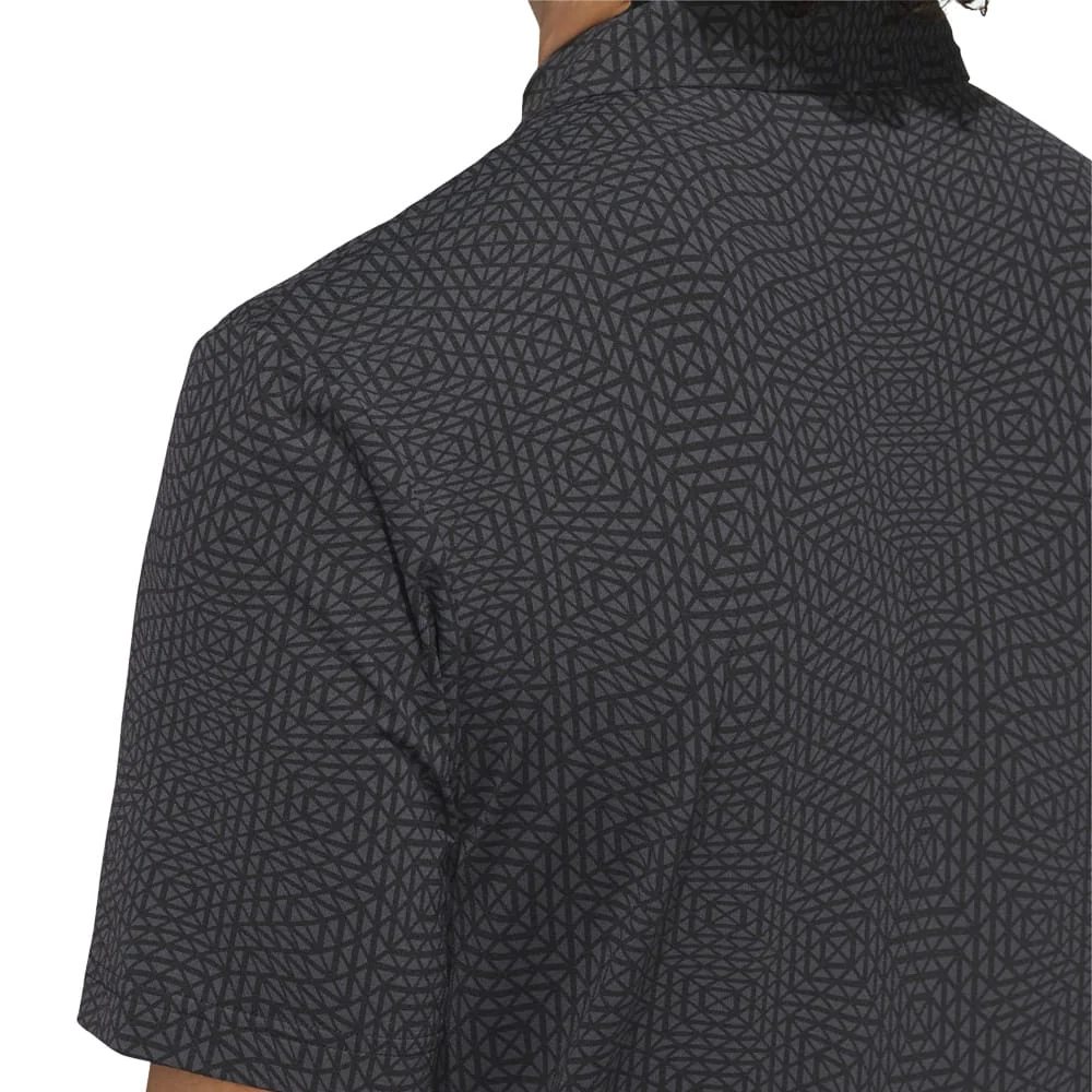 adidas Ultimate365 Tour Cool Feeling Deco Polo Shirt - Black/Night Grey - Image 5