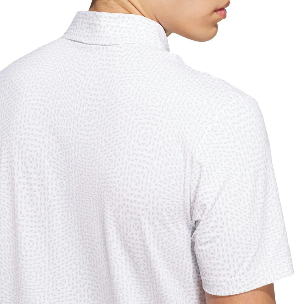 adidas Ultimate365 Tour Cool Feeling Deco Polo Shirt - White/Grey Two - Image 3