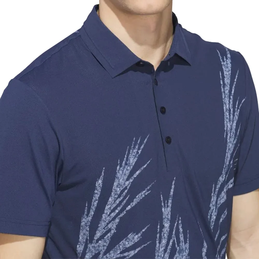 adidas Ultimate365 Tour Cool Feeling Fescue Polo Shirt - Collegiate Navy - Image 3