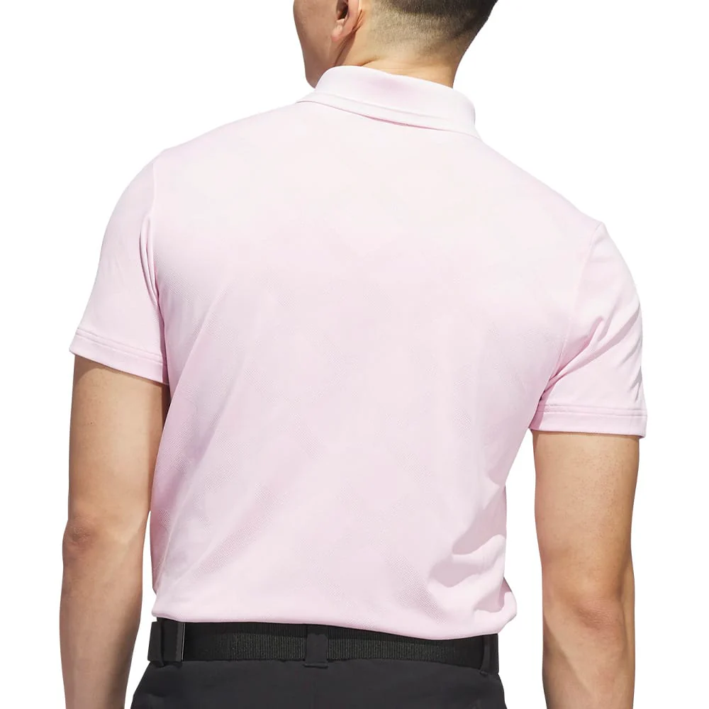 adidas Ultimate365 Tour Nylon Polo Shirt - Clear Pink - Image 3