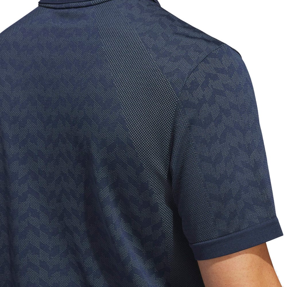 adidas Ultimate365 Tour Seamless Polo Shirt - Collegiate Navy/Wonder Sage - Image 4