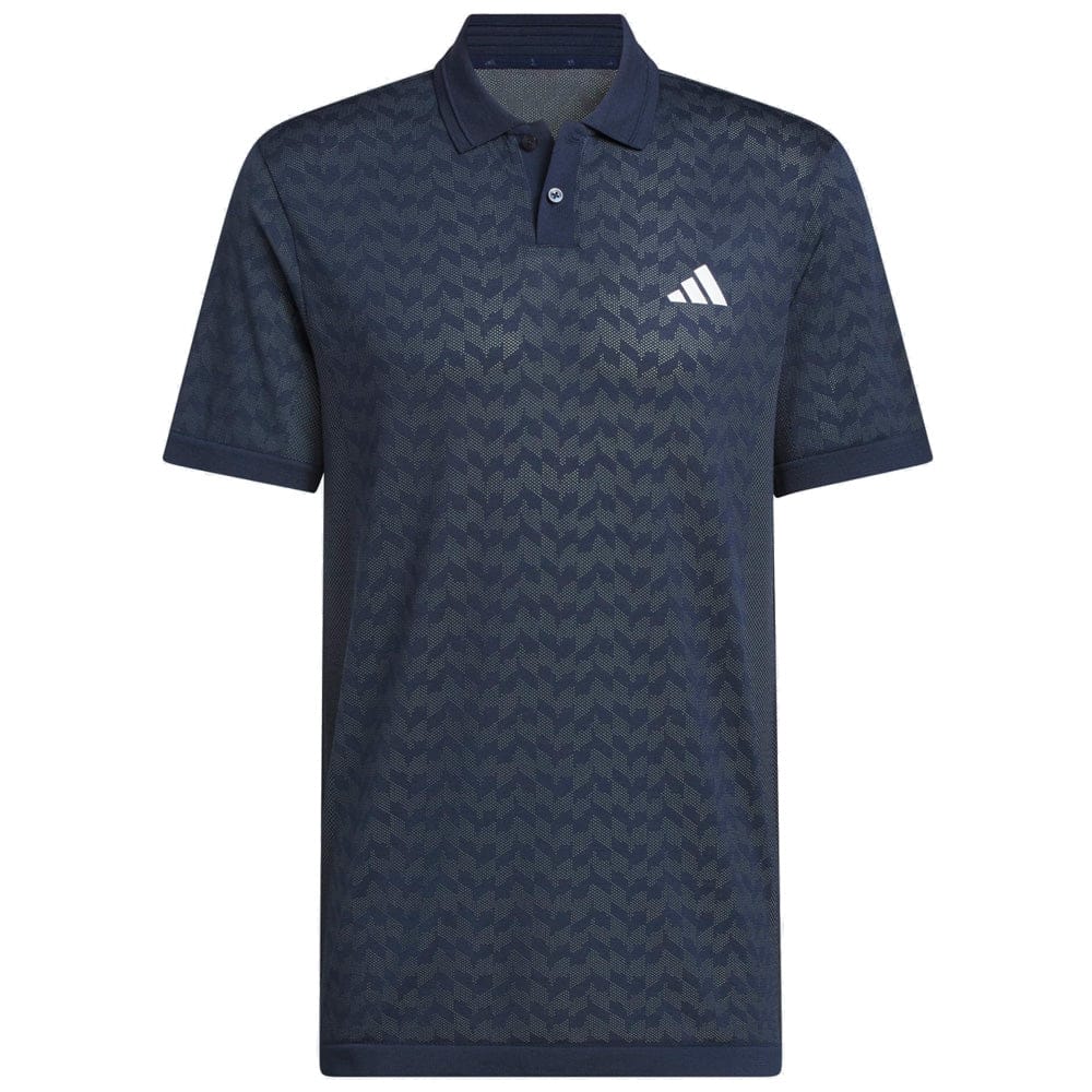 adidas Ultimate365 Tour Seamless Polo Shirt - Collegiate Navy/Wonder Sage - Image 5