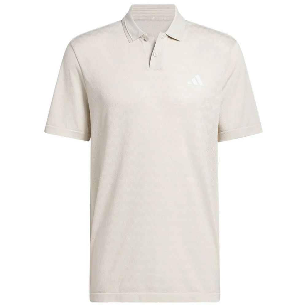 adidas Ultimate365 Tour Seamless Polo Shirt - Wonder Alumina/White - Image 3