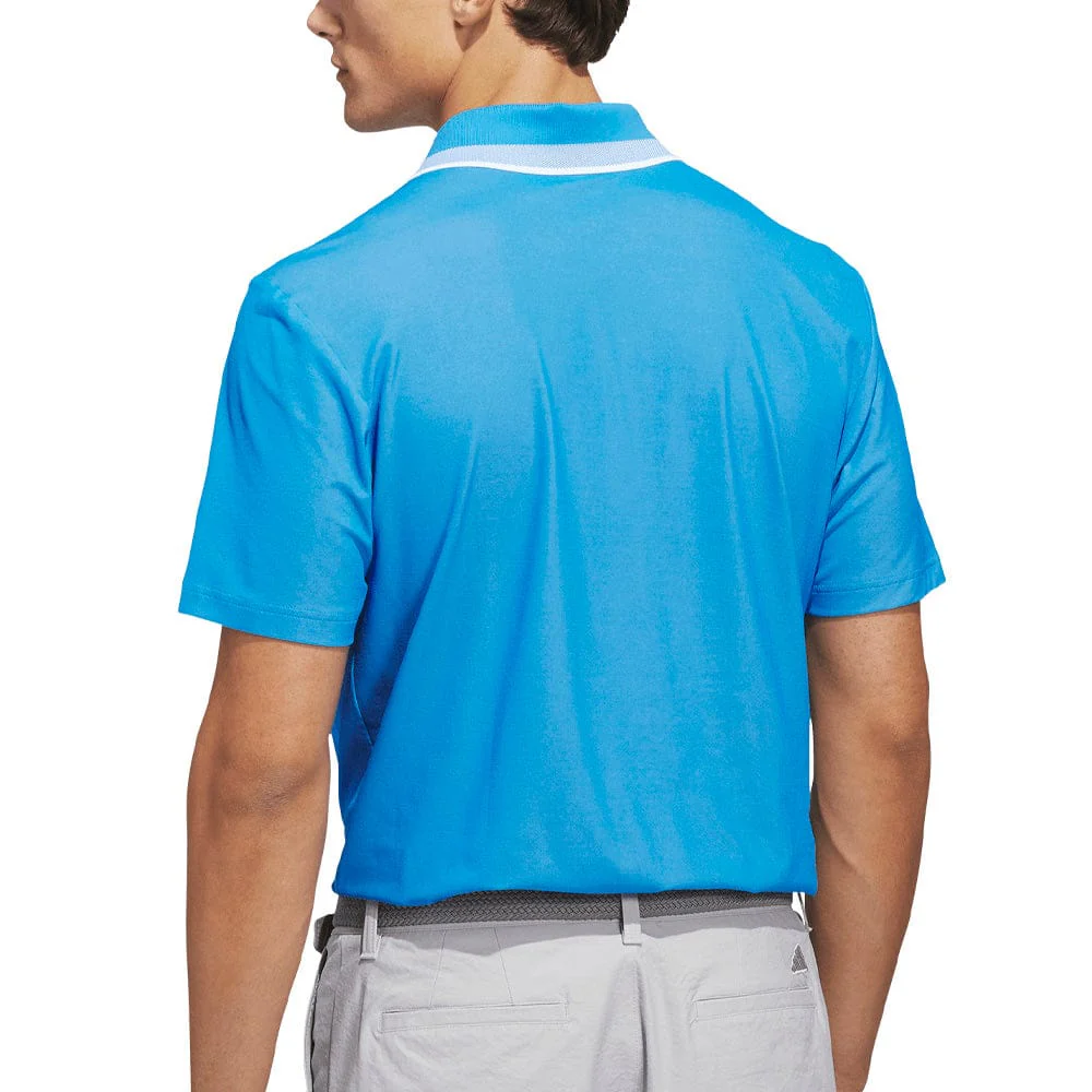 adidas Ultimate365 Tour Twistknit Pique Polo Shirt - Lucid Ray Blue - Image 2