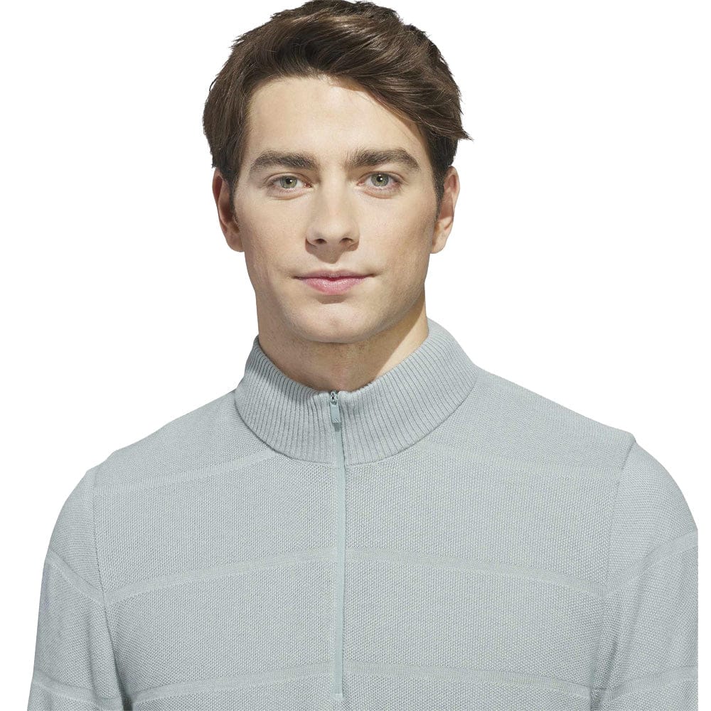 adidas Ultimate365 Tour Wind Knit Quarter-Zip - Wonder Sage - Image 4