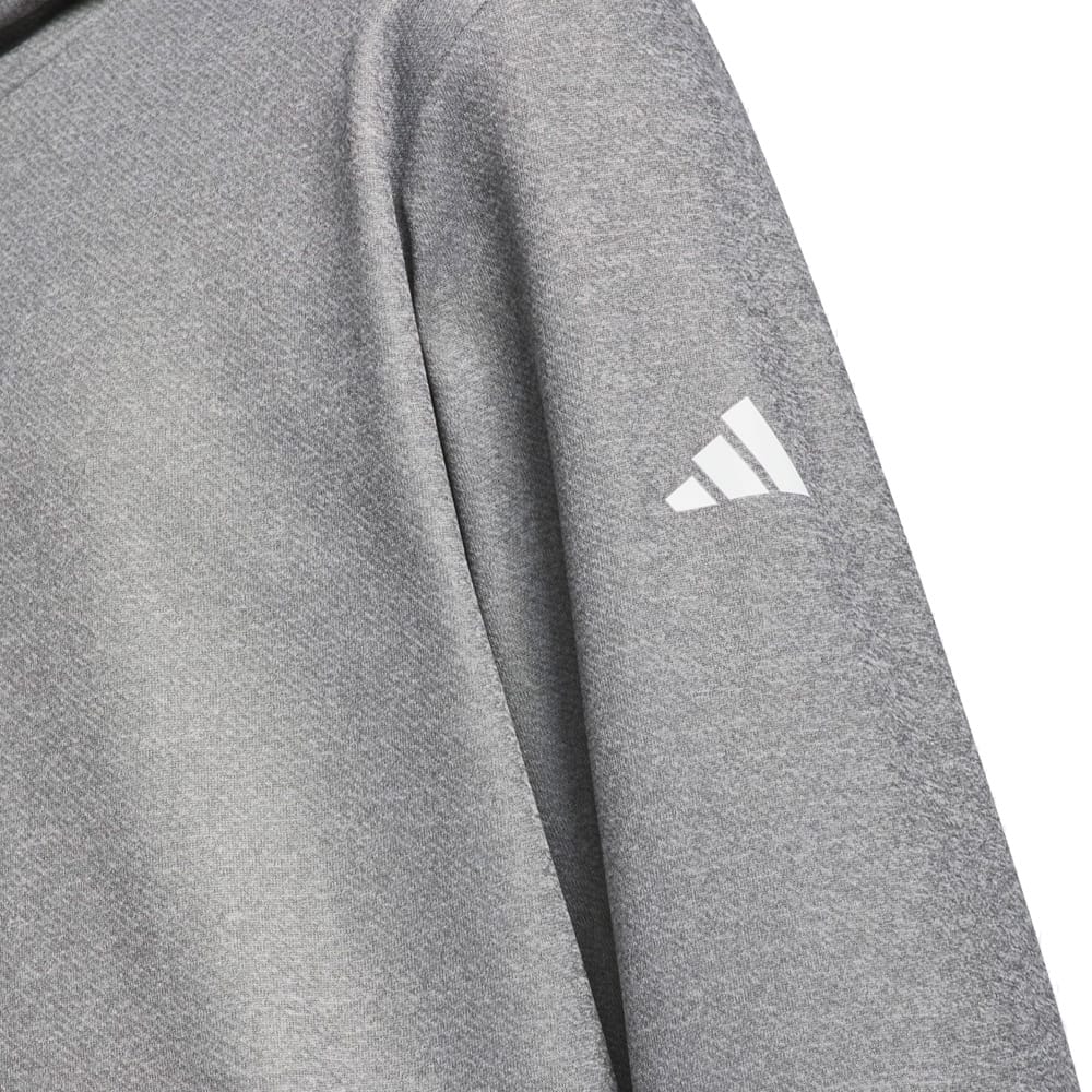 adidas Youth Crestable Climawarm Hoodie - Grey Three Mel - Image 4