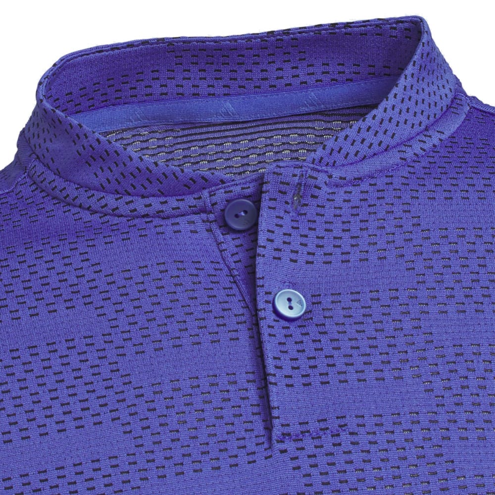 adidas Youth Jacquard Polo Shirt - Dual Indigo - Image 3