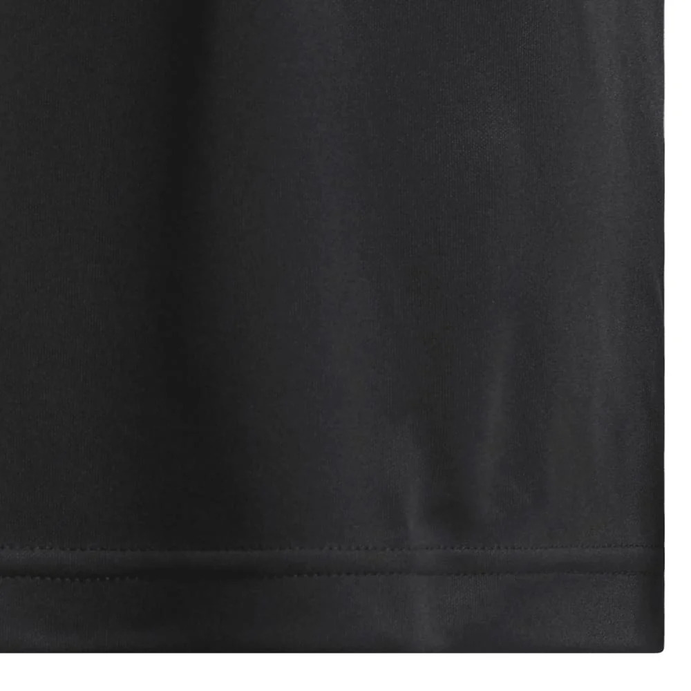 adidas Youth Performance Short Sleeve Polo Shirt - Black - Image 3